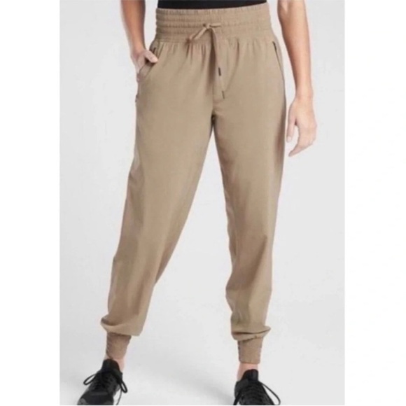 Athleta Pants - Athleta Camden Jogger Pant Drawstring Pull On Women’s 0 Brownstone Beige